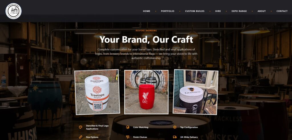 37 Barrels and Bars homepage